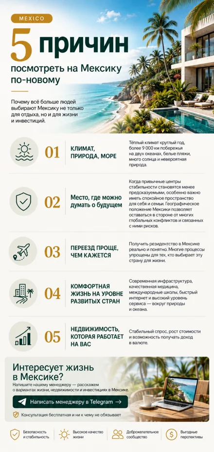 Обложка PDF «5 причин посмотреть на Мексику по-новому»